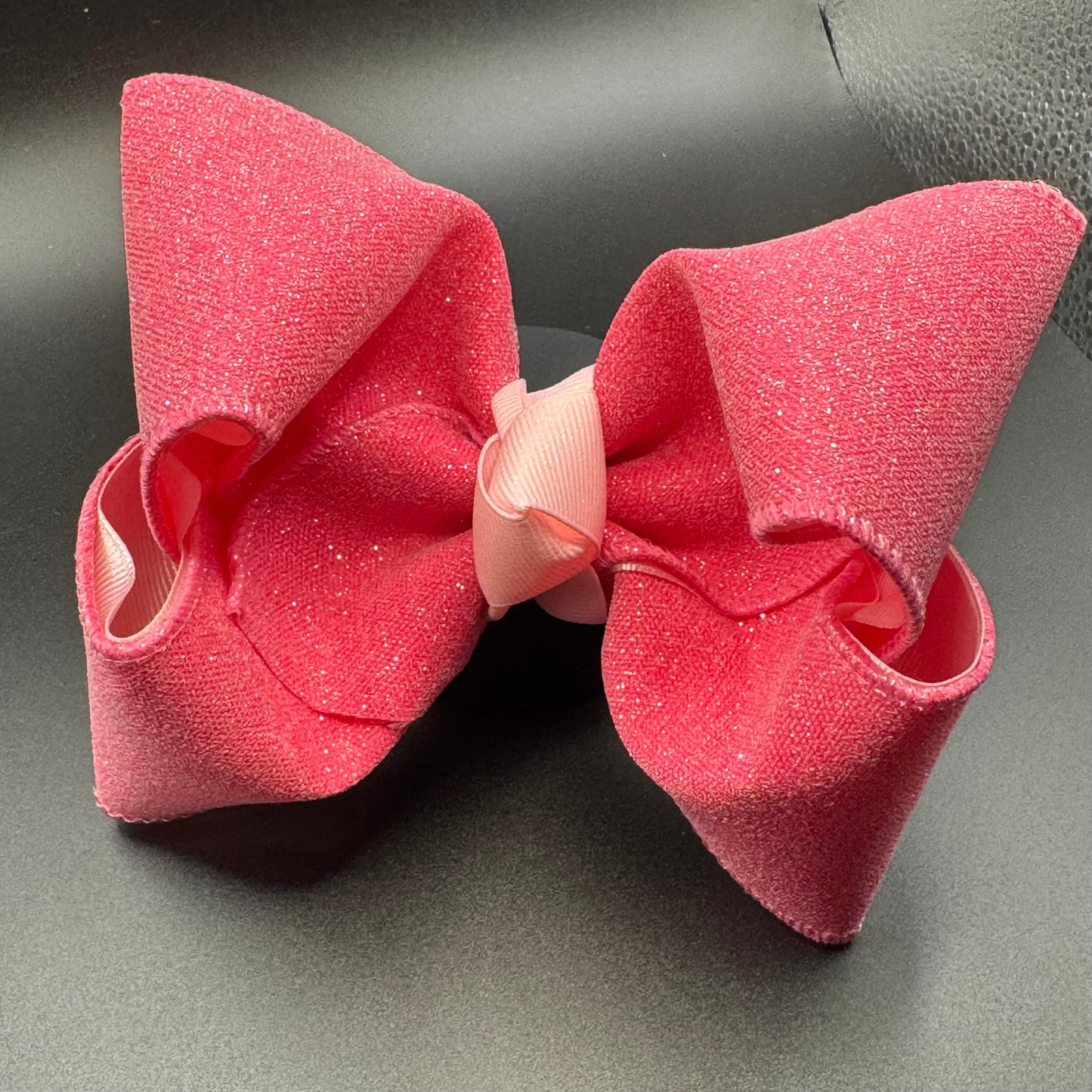 Pink Glitter Hair Bow