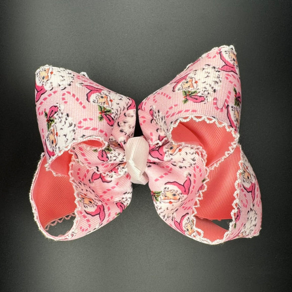 Vintage Santa Hair Bow