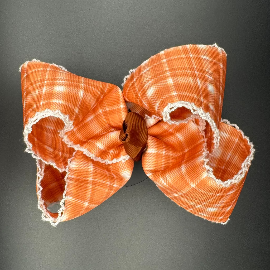 Fall Plaid Hair Bow