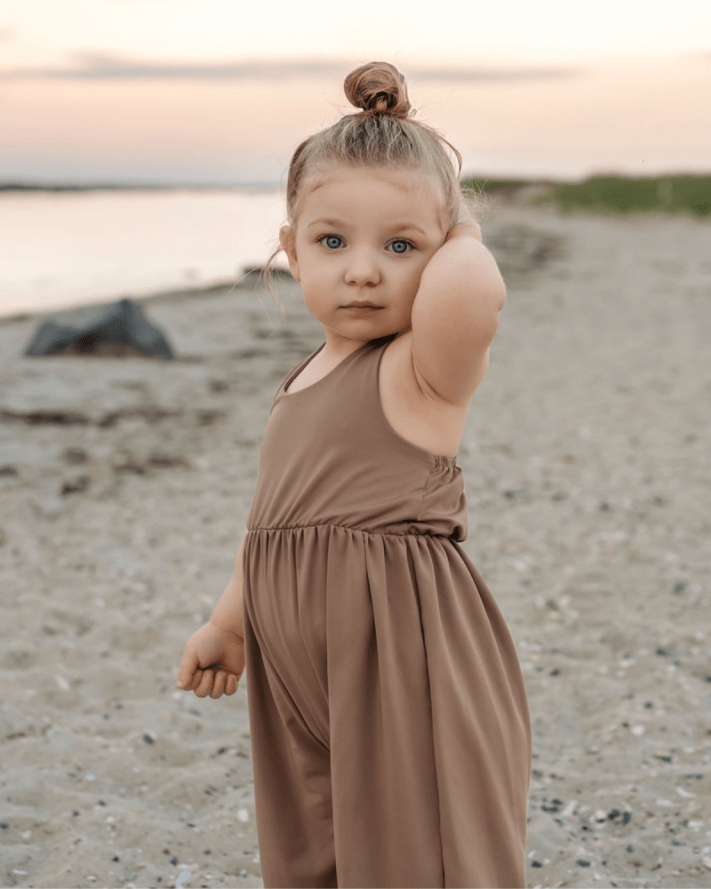 Willa Wide-Leg Halter Jumpsuit - Oatmeal