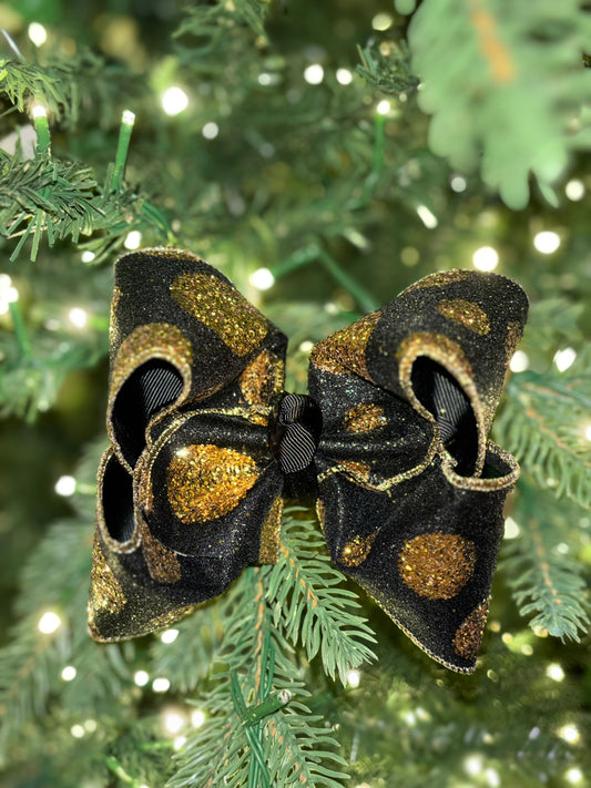 Black and Gold Glitter