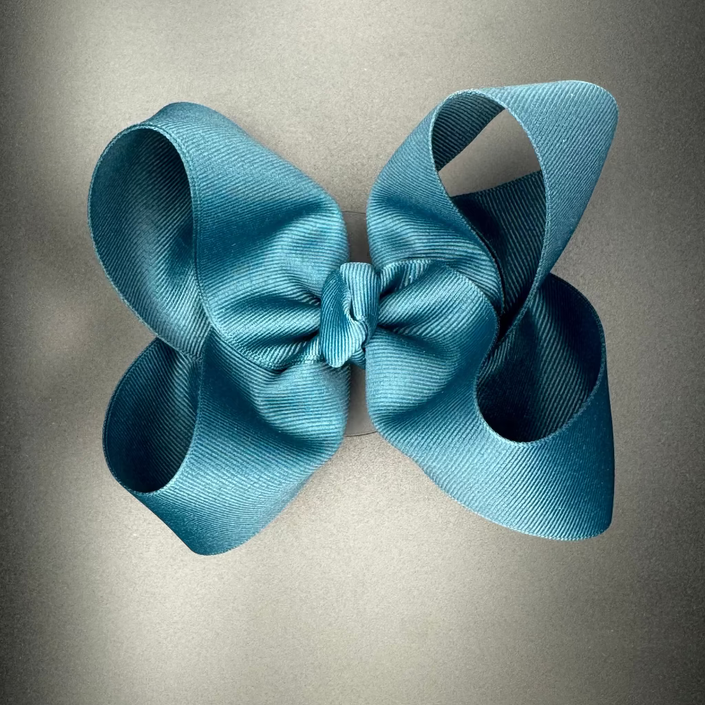 Light Blue Solid Hair Bow